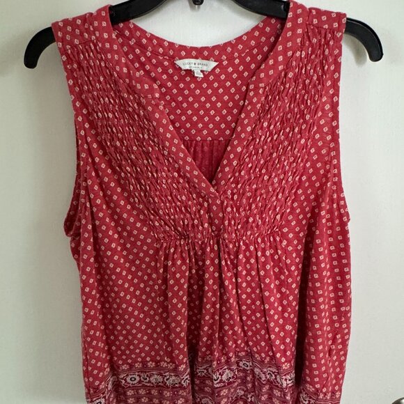 Lucky Brand Tops - LUCKY BRAND Women’s Sleeveless Graphic Print Top Size Med NWOT